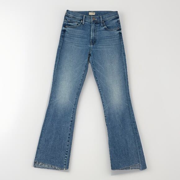 Mother Jeans Women's Size 26 Insider Crop Step Fray Juicin’ Blue Light Wash - Picture 2 of 12